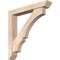 Ekena Millwork Balboa Slat Smooth Bracket w/ Offset Brace, Douglas Fir, 5 1/2"W x 34"D x 34"H BKT0604X34X34BOA06SDF - alternate 1